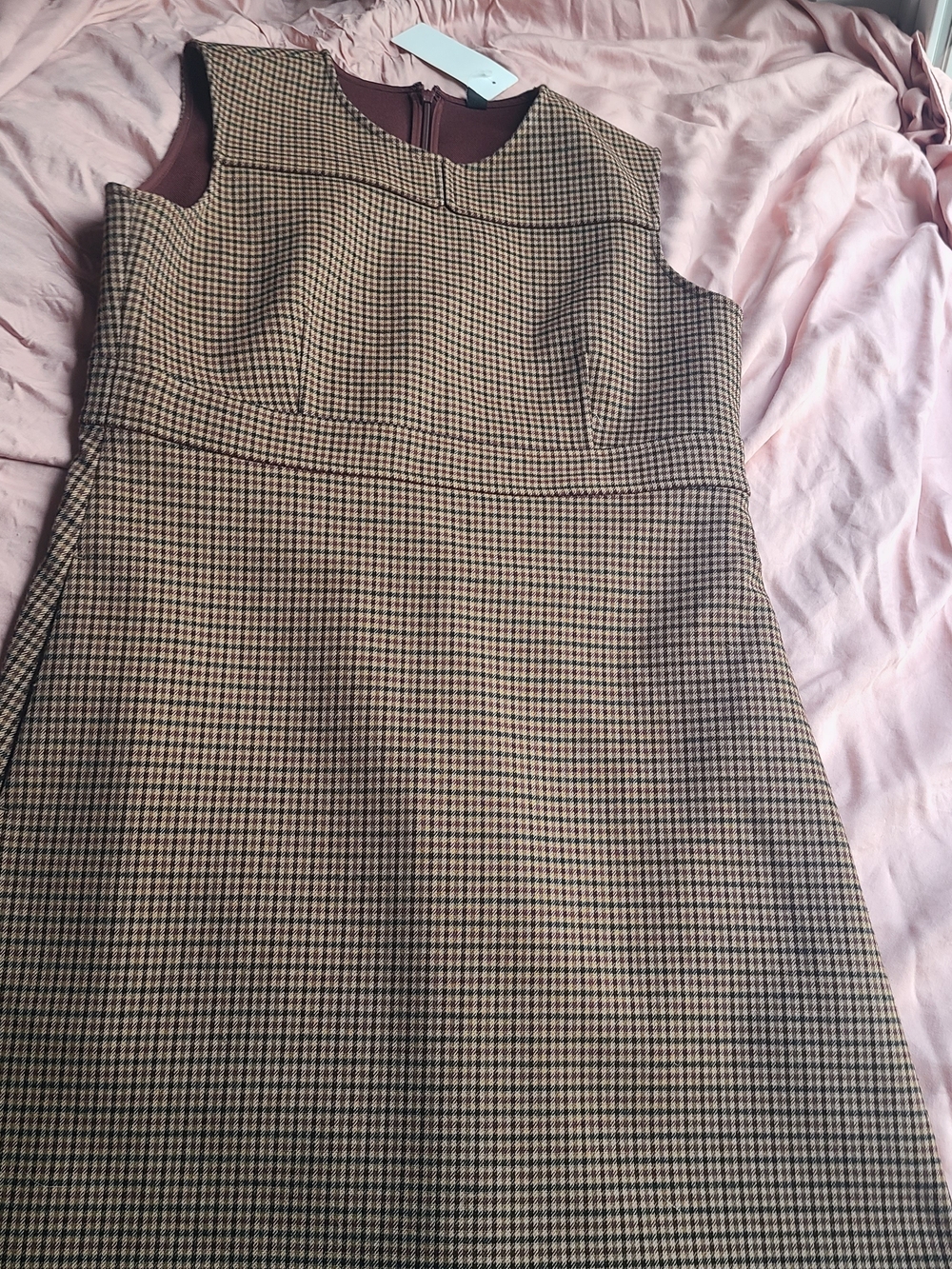 Uniqlo Brown Sleeveless Mini Dress Size S